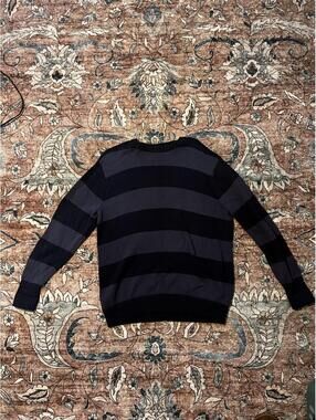 Brandy Melville Women's Navy and Black Jumper